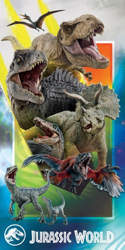 Ręcznik Plażowy Kąpielowy 70x140 Jurassic World Dinozaury T-Rex