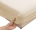 Prześcieradło JERSEY Z GUMKĄ 220x200 Beżowe 