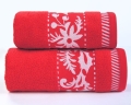  Ręcznik Świąteczny 70x125 Prestige Czerwony Greno Bawełna 