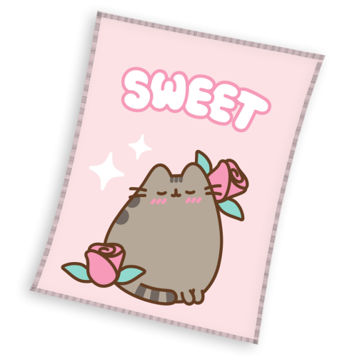Koc Polarowy Narzuta 150x200 Pusheen So Sweet Róża