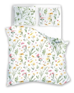 Pościel Satynowa 220x200 Milagro Kwietna łączka 