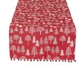 Bieżnik Świąteczny 40x140 Zimowa Magia Czerwony