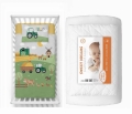 Komplet do łóżeczka 90x120 Kołdra + Pościel Traktorek Farma 
