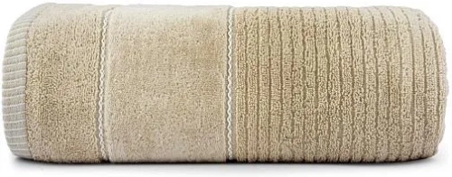Ręcznik 100x150 Teo Basenowy beżowy 470g 100% bawełna z welurem  