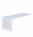 Obrus Bieżnik 40x140 biały Gold Zdobiony Złotą Żyłką 