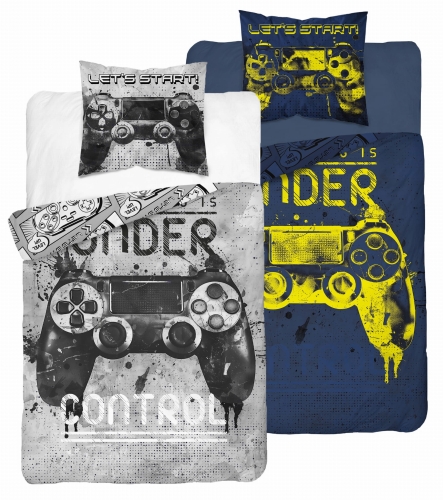 Pościel Świecąca w ciemności 160x200 Gamer Pad do gry konsola 