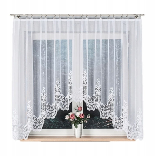 Firanka gotowa żakardowa BERENIKA 330x140cm biały 