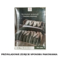 Pościel 160x200 Satyna Bawełniana Tropicana Zielone Liście 