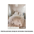 Pościel 160x200 Satyna Bawełniana Cleo Elegancka Jasna 
