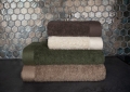 Ręcznik 50x90 Boho gruby zielony 100% bawełna 500g miękki Premium   