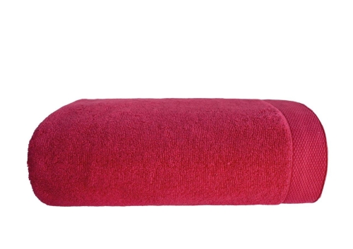 Ręcznik Kąpielowy 70x140 Misty gruby czerwony 100% bawełna 450g Zero Twist miękki           miękki 