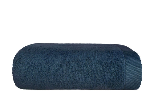 Ręcznik Kąpielowy 70x140 Misty gruby granatowy 100% bawełna 450g Zero Twist miękki 